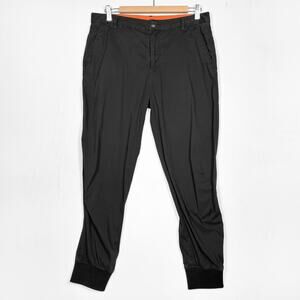 Armani Exchange Black Slim Fit Pants Men's 32 Lightweight Slim Fit Trouser
